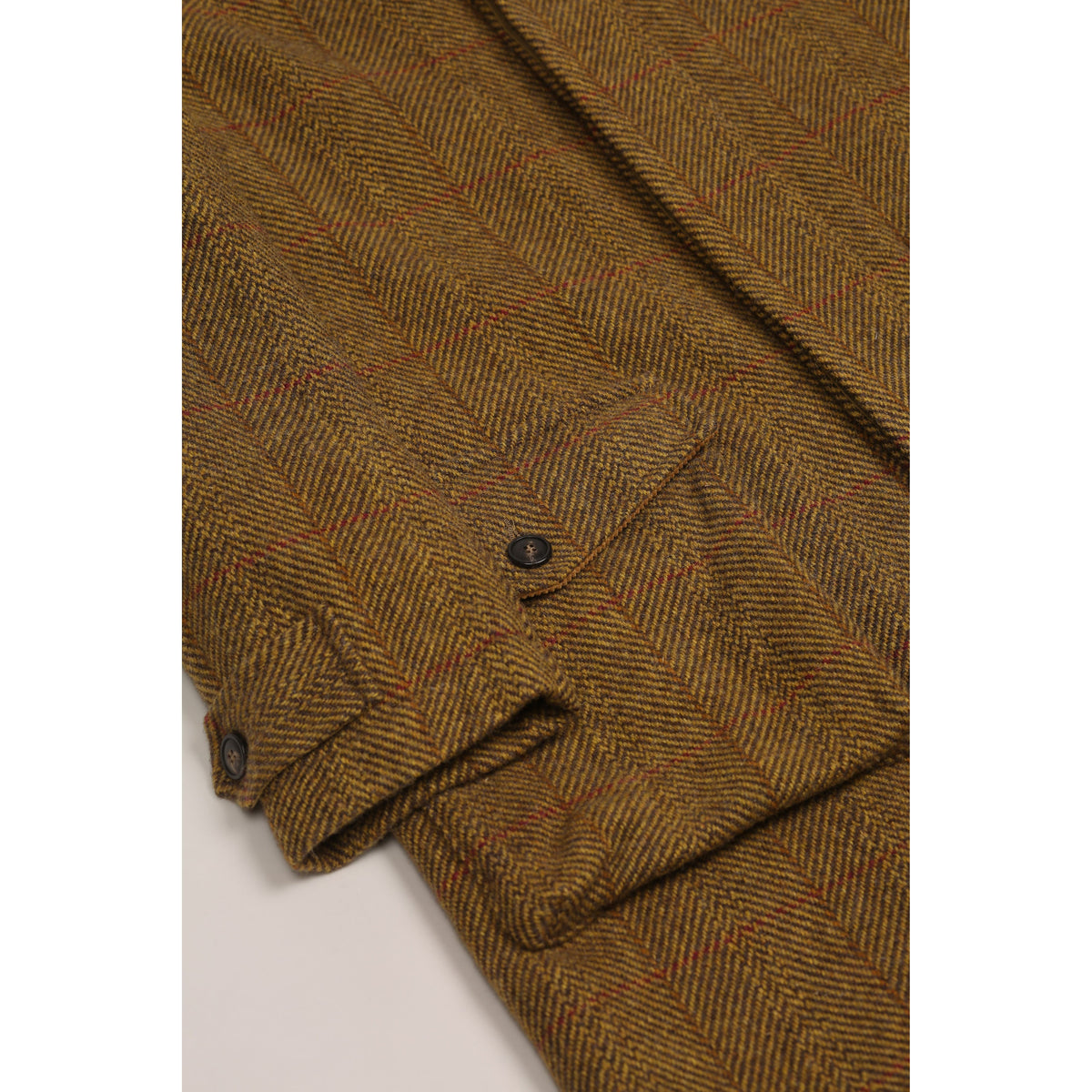 East Harbour Surplus Yardley Shetland Wool Coat - Ocre Dark Olive Green