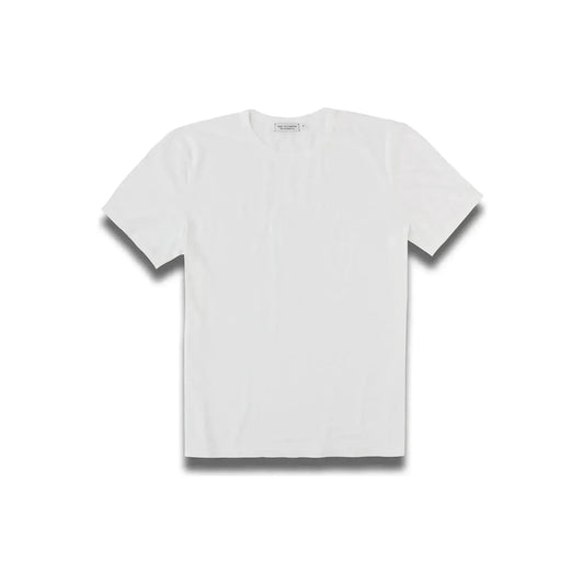 Men's Supima SS Crewneck Tee in Chalk by Ace Rivington, showcasing the soft, lightweight cotton fabric and classic fit.