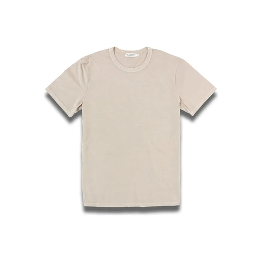 Men's Supima SS Crewneck Tee in Sand by Ace Rivington, featuring a soft fabric and classic crewneck design.