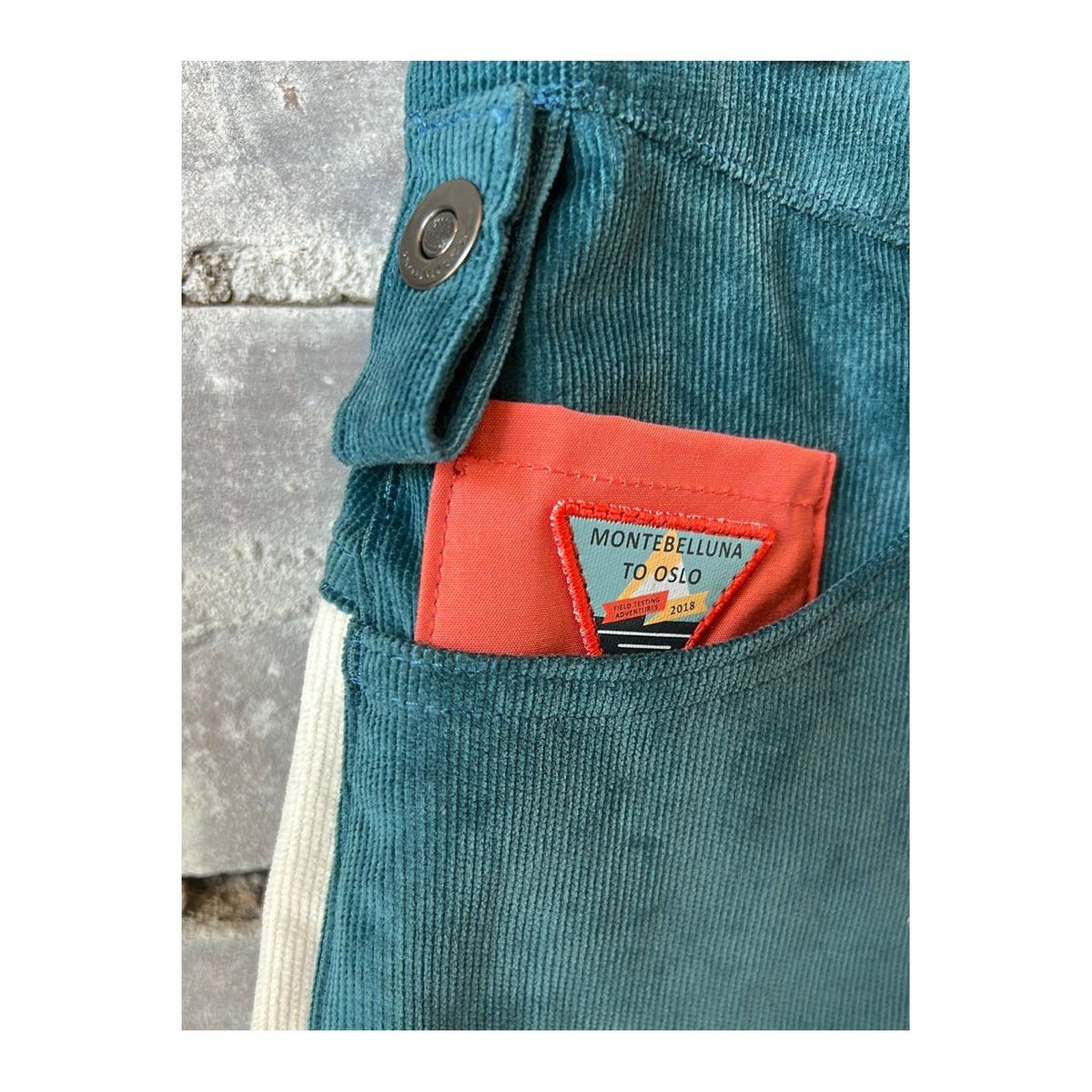 Women's Amundsen Concord Shorts in Elemental Blue and Natural, showing the relaxed fit and lightweight fabric.