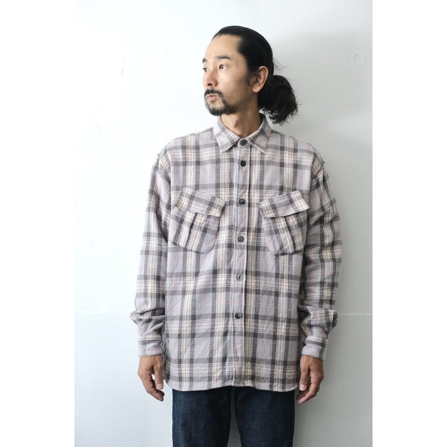 Fatigue Flannel Shirt - Pink Check - DUNE + SALT