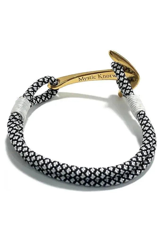 Black Diamond Nautical Brass Anchor Bracelet - DUNE + SALT