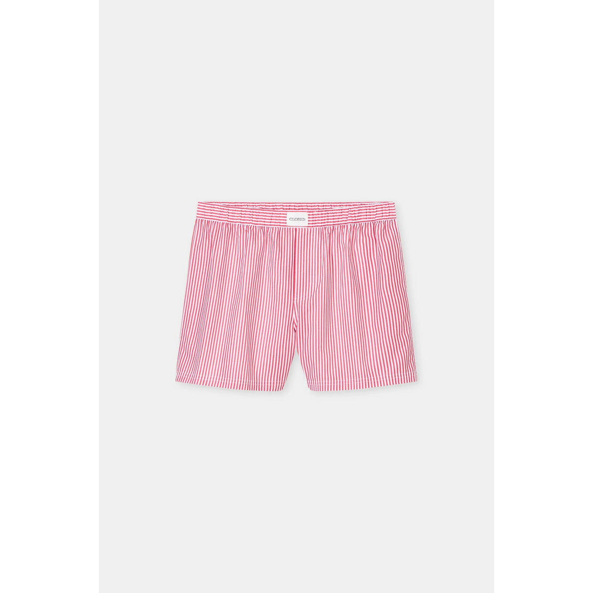 Men's Closed Laser Red boxershorts made from soft fabric, featuring a comfortable waistband and bright laser red color.