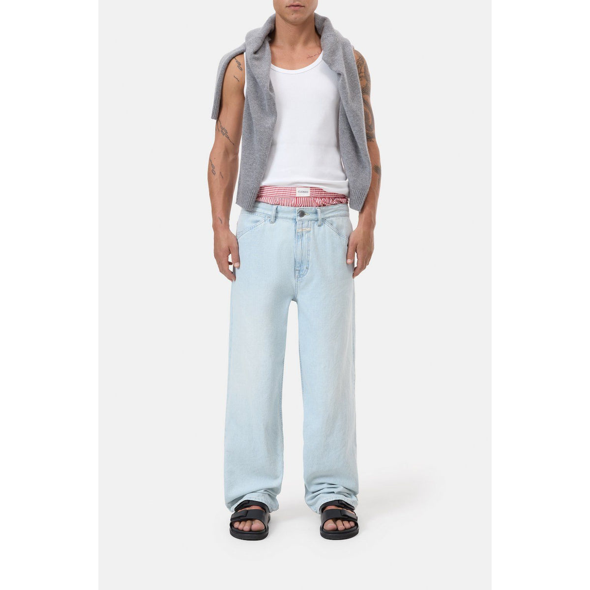Men's laser red boxershorts by Closed Men's, featuring comfortable fit and soft fabric, shown in the product image.