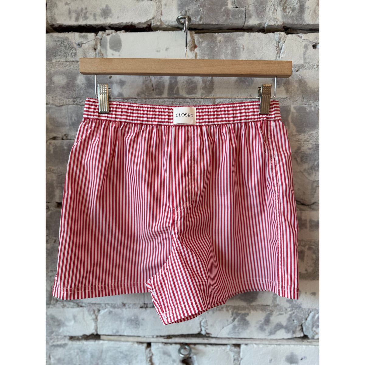 Men's Laser Red boxershorts by Closed Men's, soft cotton fabric with a comfortable fit and stylish laser red color.