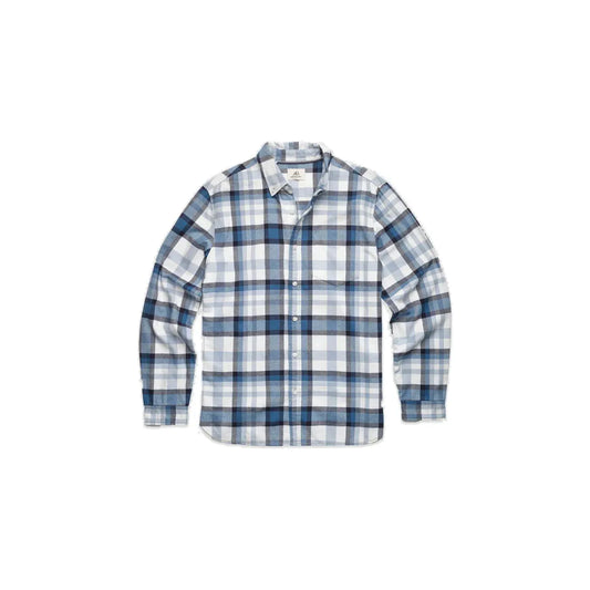 Brian Flannel Plaid Shirt - Blue Plaid - DUNE + SALT