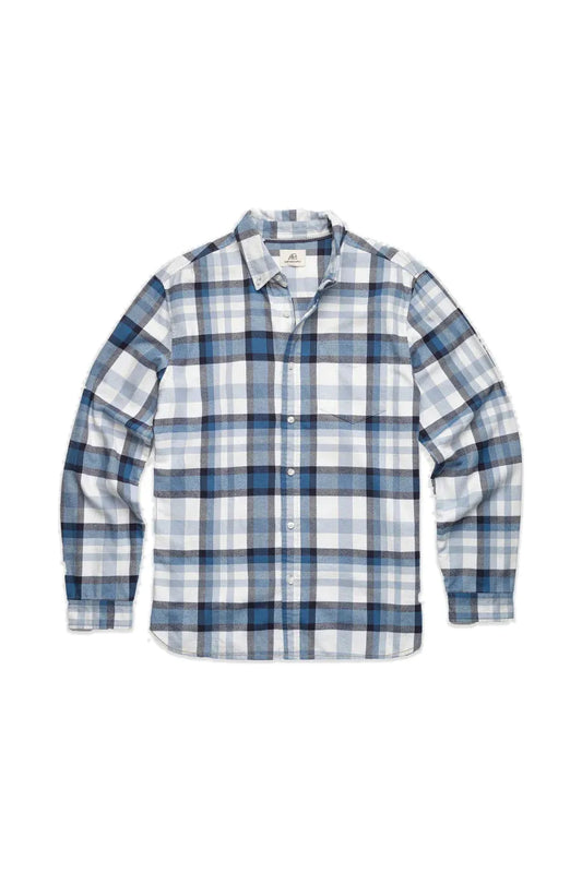 Brian Flannel Plaid Shirt - Blue Plaid - DUNE + SALT