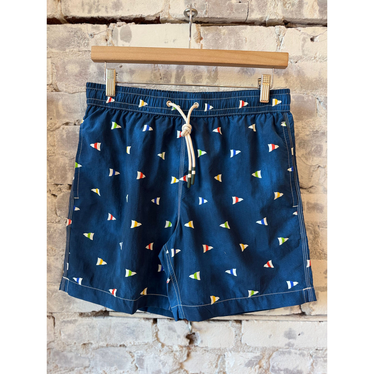 Hartford Men's "Burgee" Nylon Woven Swimshort - Indigo Dark Slate Gray