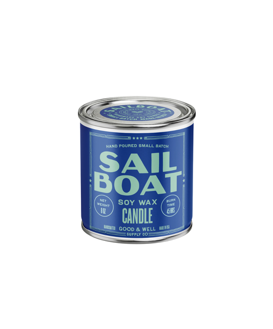 Good & Well Supply Co. Sailboat Soy Candle White Smoke