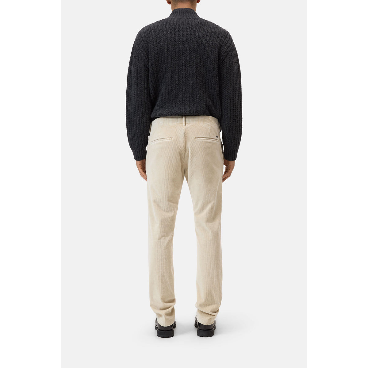 Closed Men's Clifton True Corduroy Pants - Almond Cream Dark Slate Gray