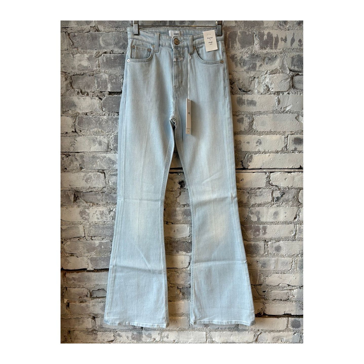 Light blue women's Rawlin denim jeans by Closed Women's, showing the classic fit and denim texture.