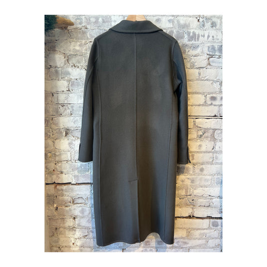 Women’s Virgin Wool Cashmere Blend Coat in Irish Coffee color by Closed Women's, showing a stylish, tailored outerwear piece.