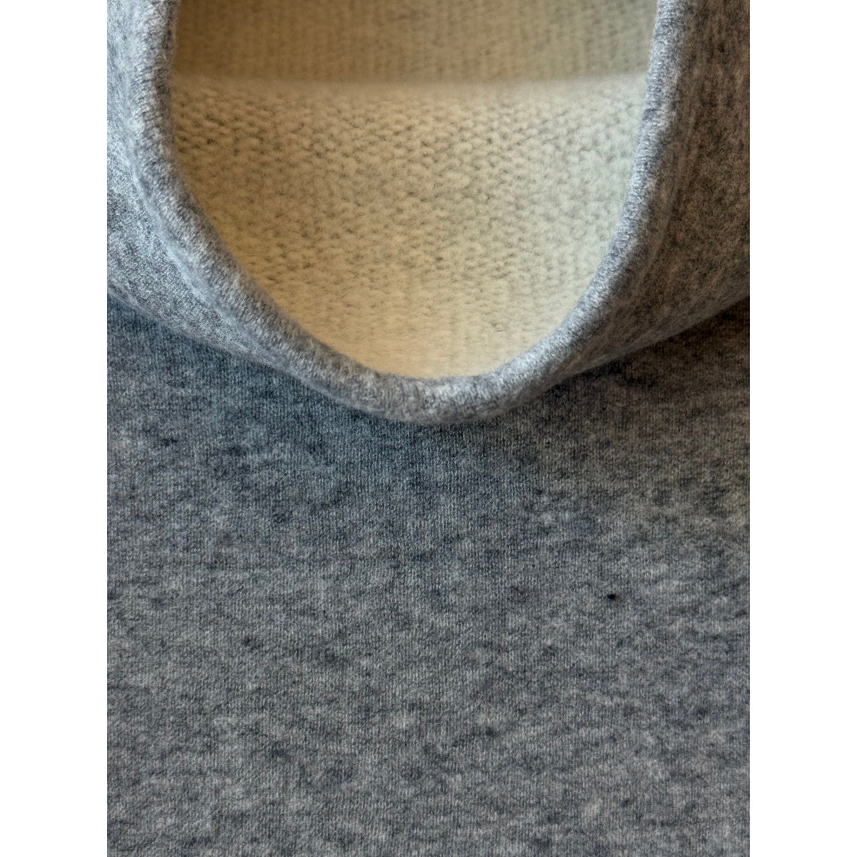 V::Room Cotton Tencel Brushed Fleece Oversized LS Turtleneck - Heather Charcoal Dim Gray
