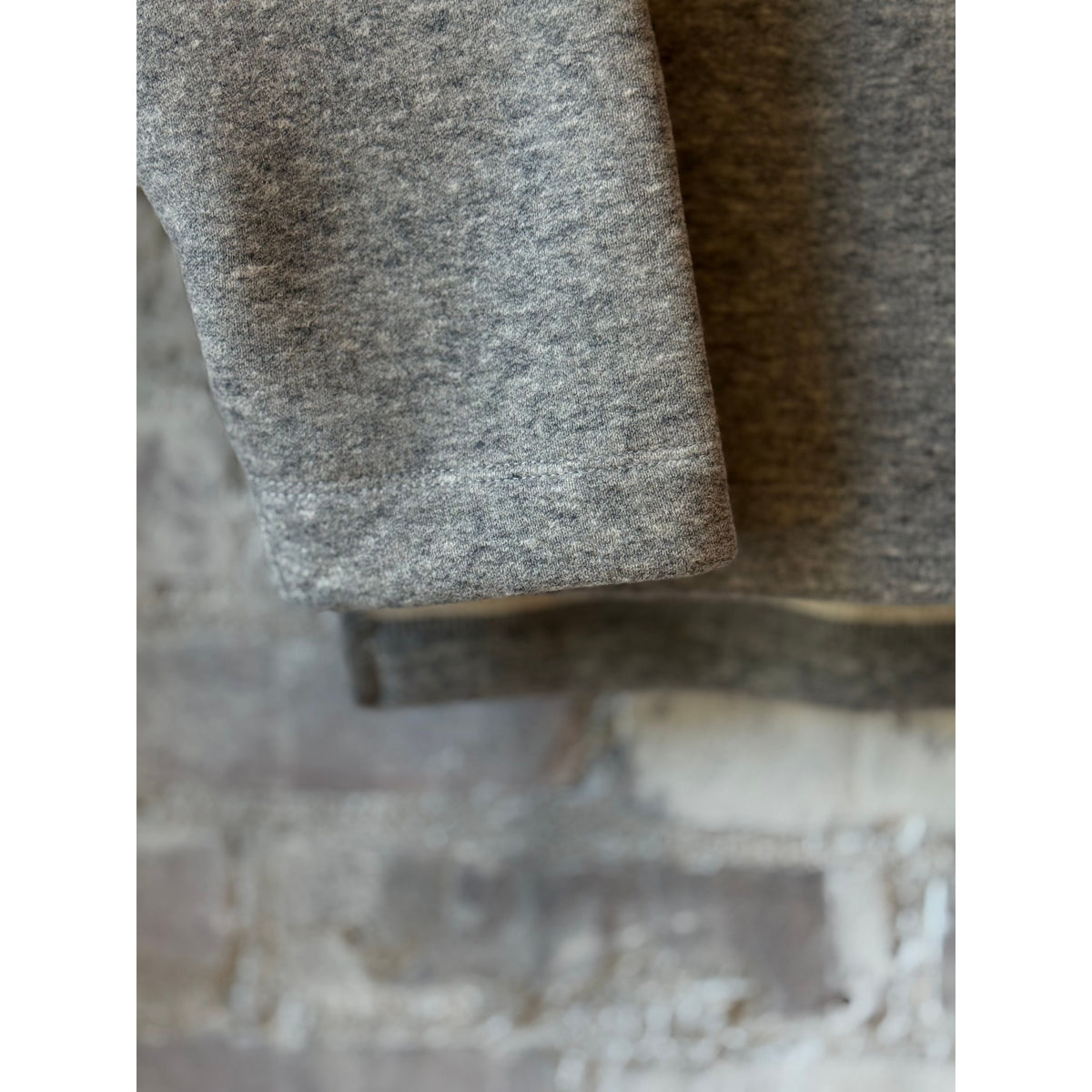 V::Room Cotton Tencel Brushed Fleece Oversized LS Turtleneck - Heather Charcoal Light Slate Gray
