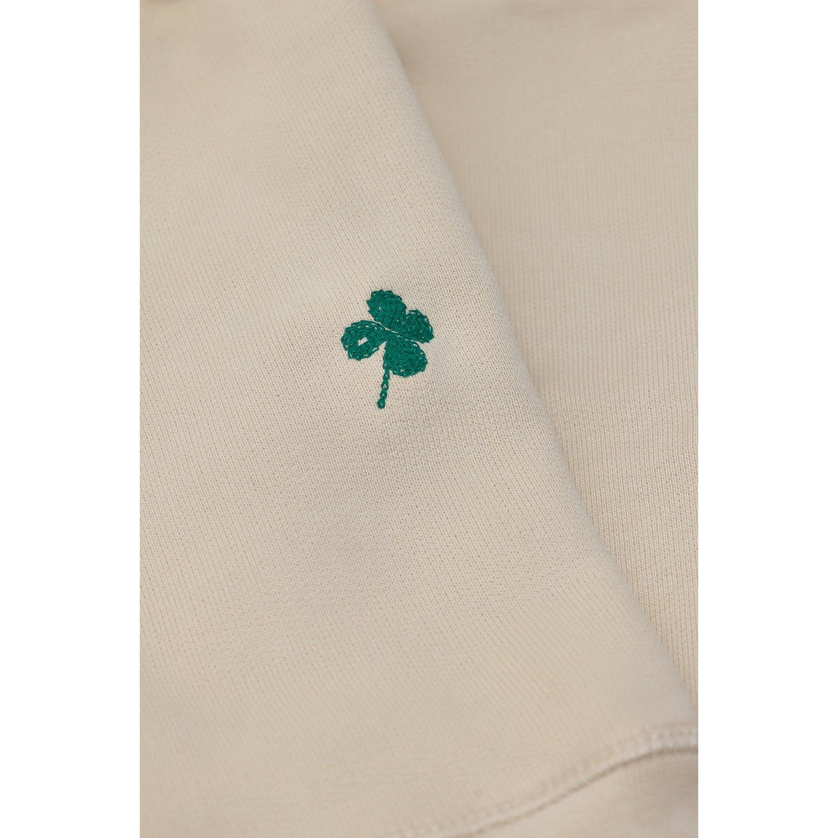 Closed Men's almond cream crewneck sweatshirt, soft cotton fabric, with a classic fit and subtle brand logo detail.