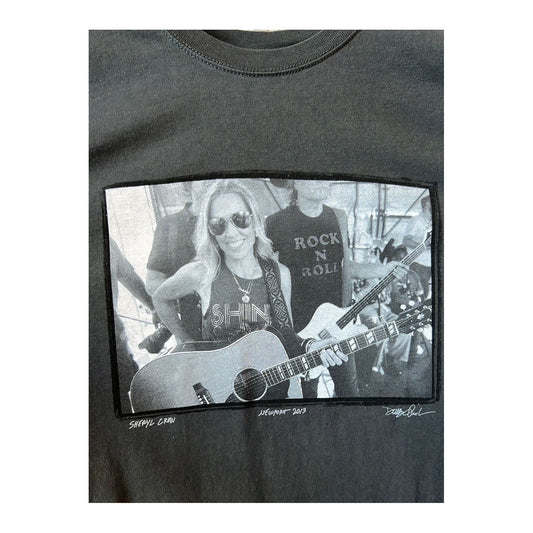 Men's "Sheryl" SS Tee by Danny Clinch in faded black, featuring a relaxed fit and casual style.