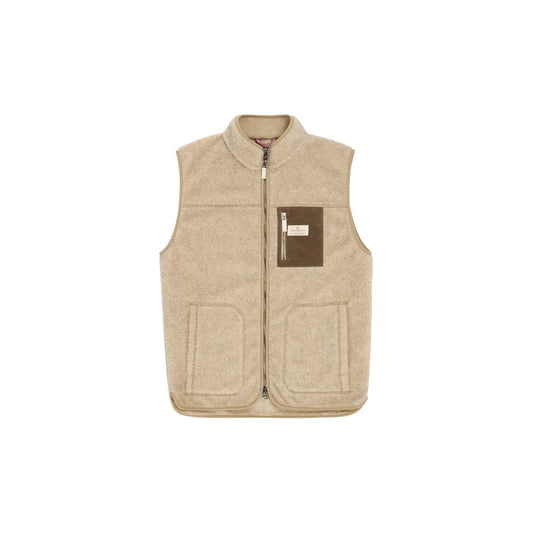 Men's Heroes Wool Fleece Vest - Natural - DUNE + SALT