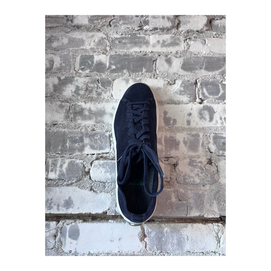 Men's navy Diemme Loria Suede Low Sneaker showing the stylish suede upper and casual low-top design.