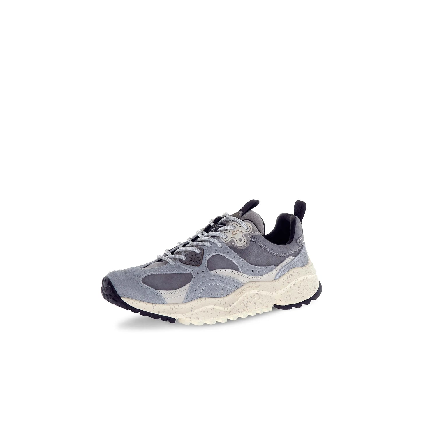 Wave Men's Hairy Velour Sneaker - Gray/White - DUNE + SALT