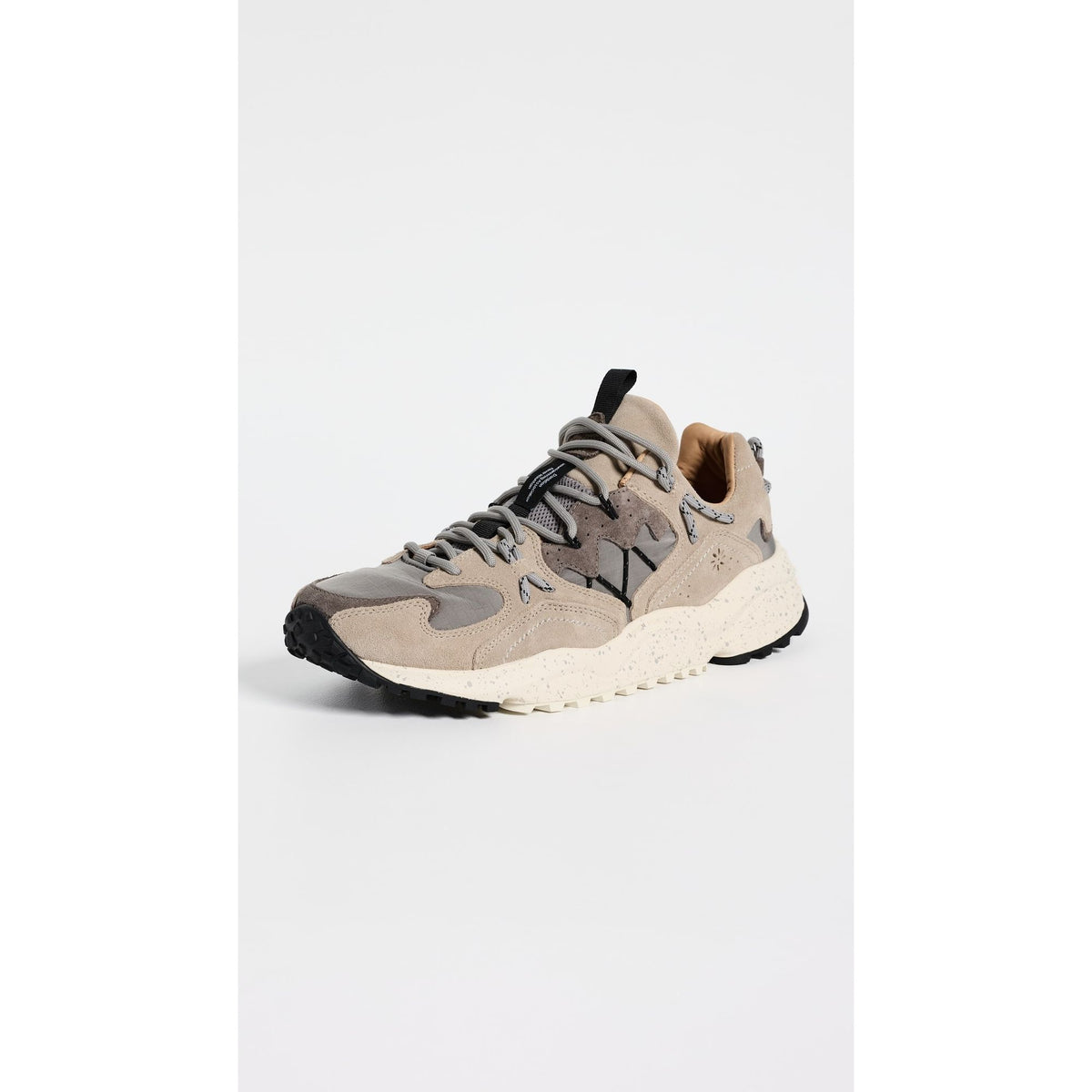 Flower Mountain Yamabushi Man Suede/Nylon Sneaker – Light Grey Lavender