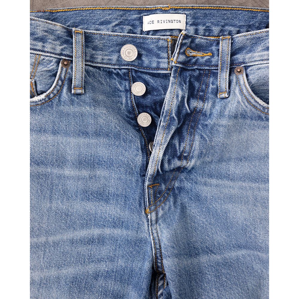 Men's Ace Rivington Harlan Straight Archive Selvedge 12oz jeans with Carpenter Wash, featuring classic denim stitching and distressed details.