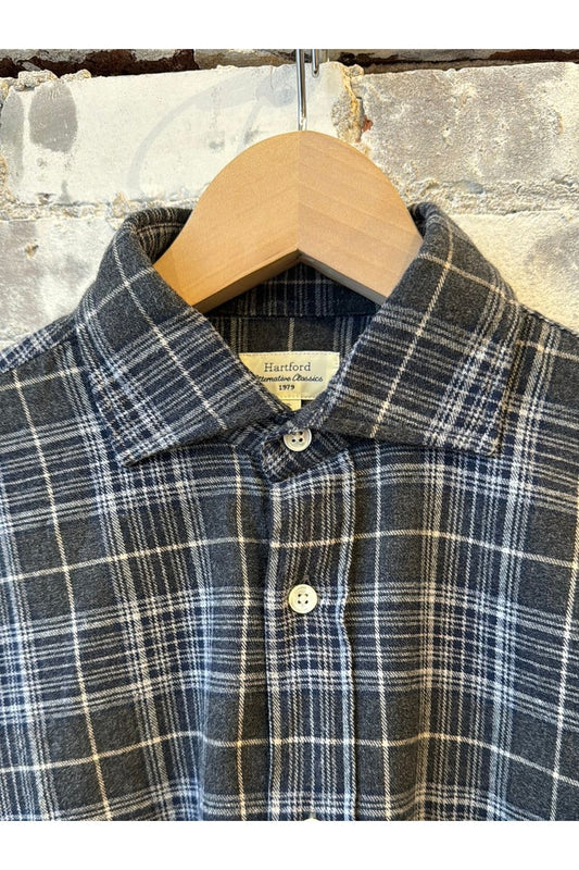 Paul Woven Flannel Shirt - Charcoal/Navy/White - DUNE + SALT