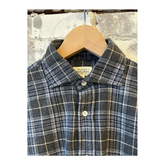 Paul Woven Flannel Shirt - Charcoal/Navy/White - DUNE + SALT