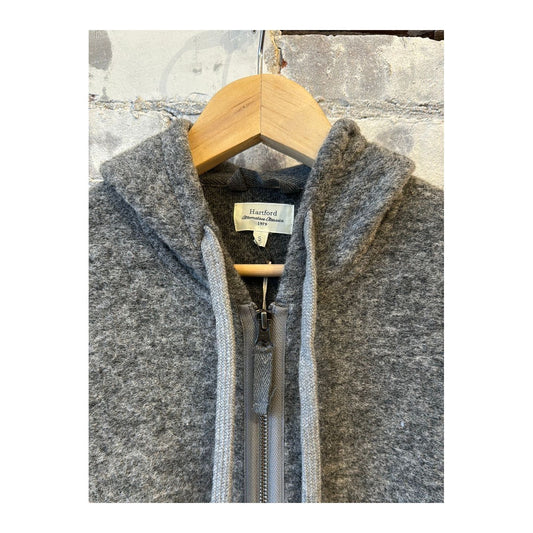 Wool Hooded Jacket - Heather Grey - DUNE + SALT