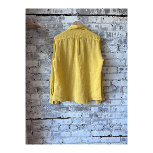 Women's Coraz Linen Shirt in Daisy print by Hartford, featuring lightweight fabric and a relaxed fit.