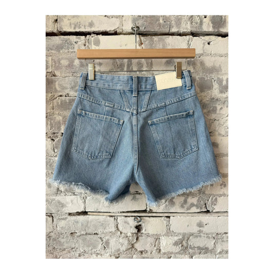 Light blue Closed Women's Jocy-X denim shorts displayed on a model, showcasing a casual, stylish fit.