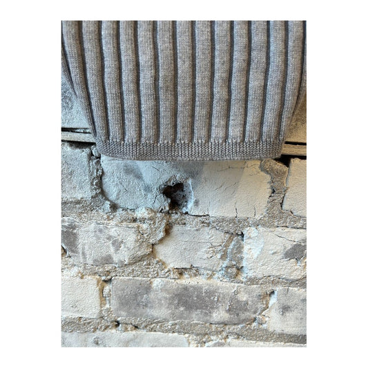 Reveal Silk Cashmere Rib Cami - Heather Grey - DUNE + SALT