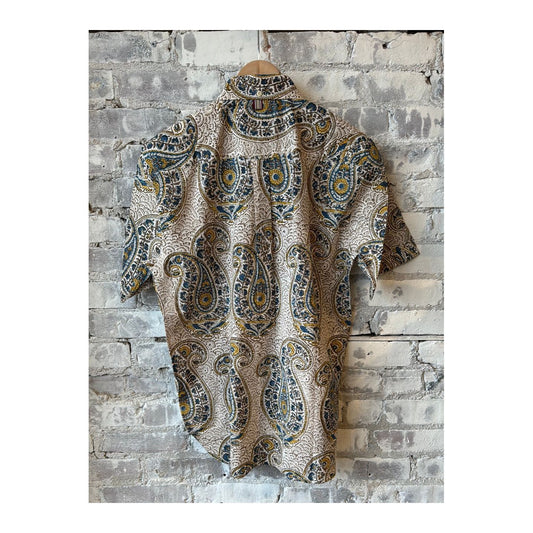Henry Chintan BlockPrint SS Shirt - BP93 - DUNE + SALT