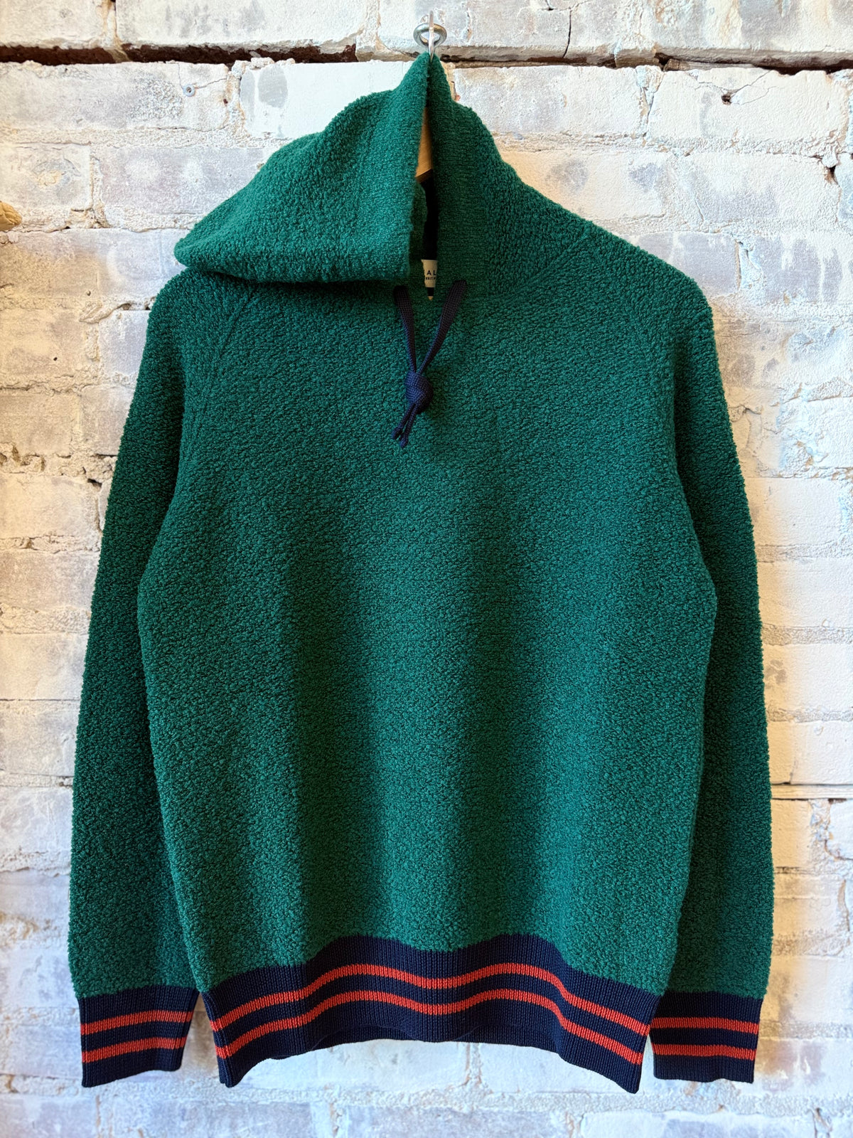 Gallia Tex hoodie in forest green with drawstring hood and relaxed fit