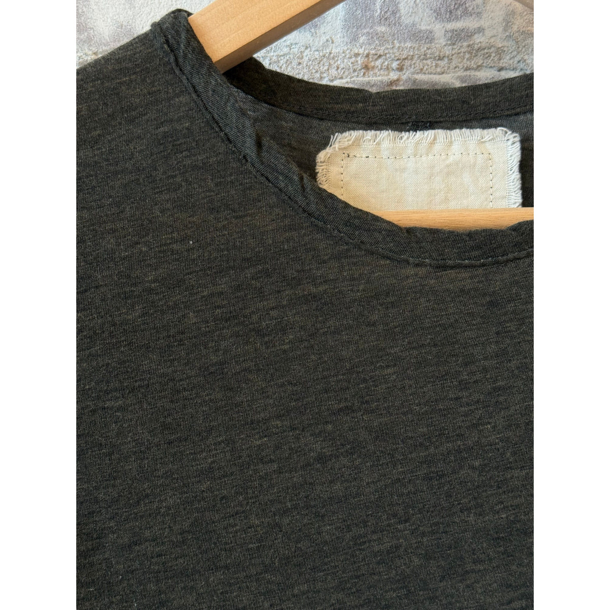 V::Room LS Hi-Soft Jersey Inner Crew - Black Dark Slate Gray