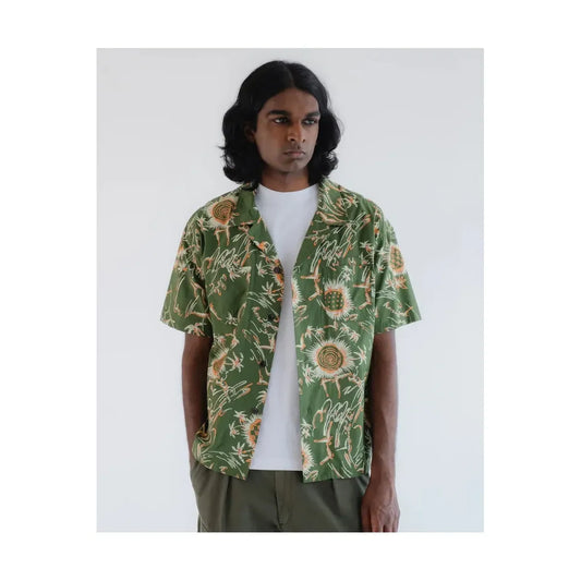 Aloha Shirt - Green Casa Print - DUNE + SALT