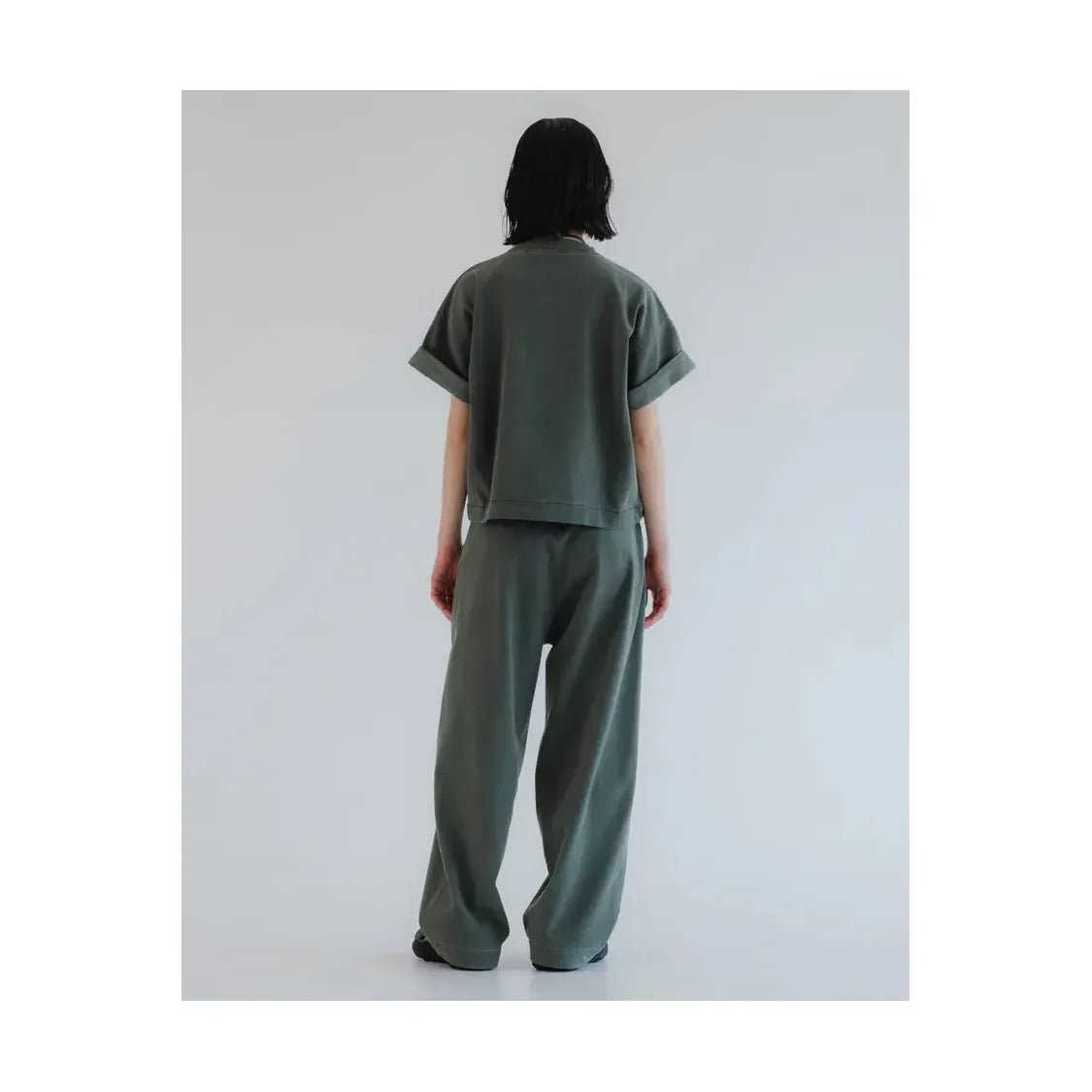 Reformer Twill Jersey Pants - Forest Green - DUNE + SALT