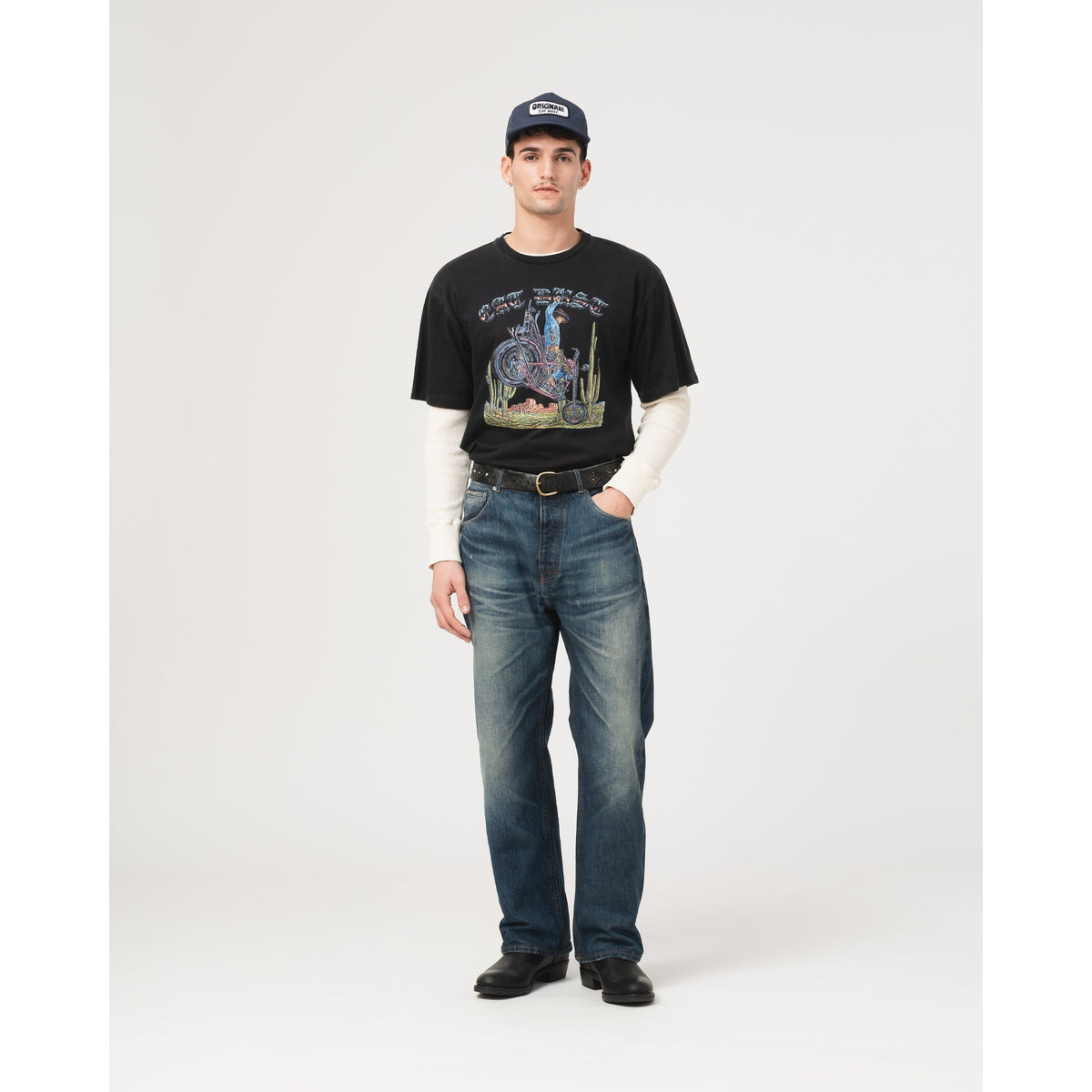 Rodeo Basic Jersey Tee - Black