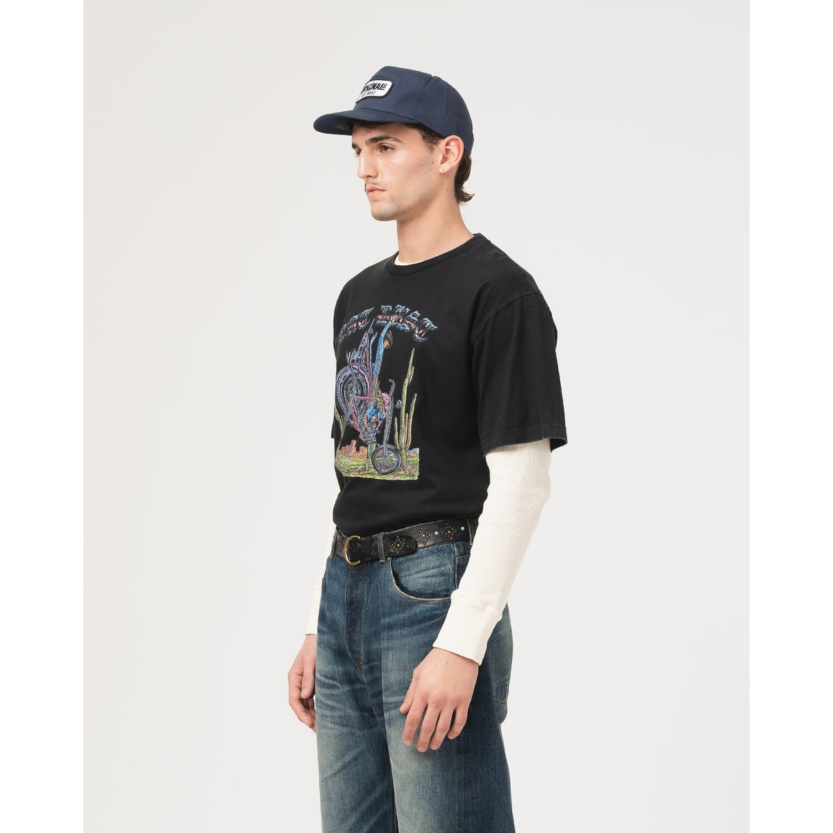 Rodeo Basic Jersey Tee - Black