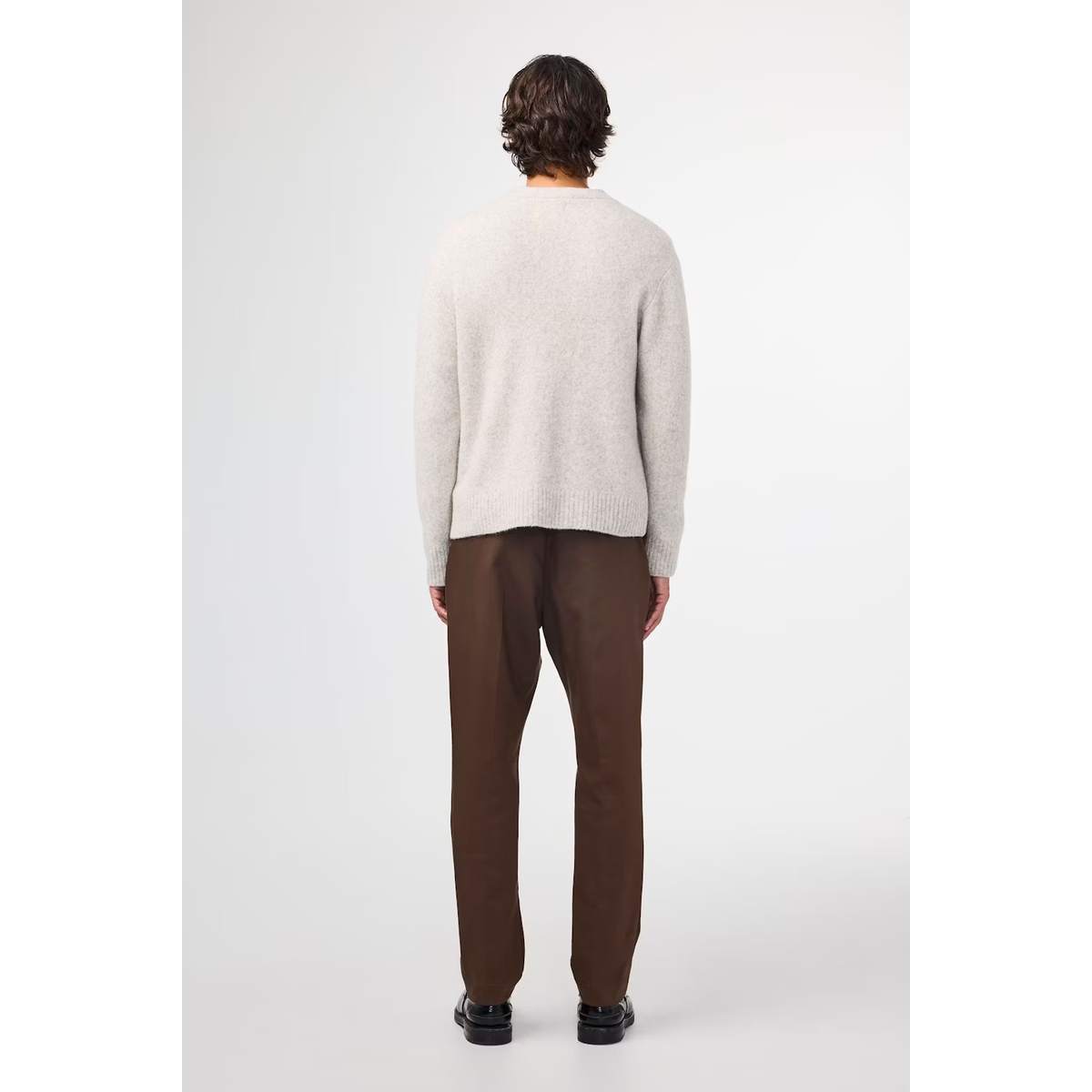Men's white V-neck cardigan by NN07, John V-Neck Cardigan in White Pepper, displayed on a mannequin.