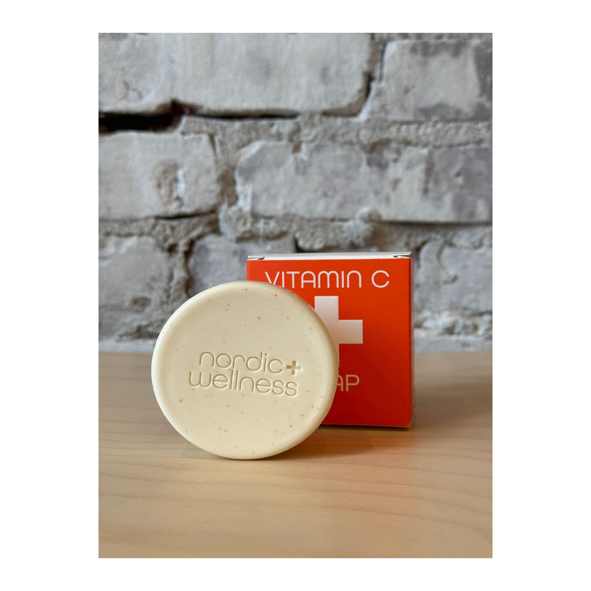 Kalastyle Soap Co. Nordic+Wellness™ Vitamin C Soap accessory featuring a natural soap bar with citrus scent and vibrant orange color.