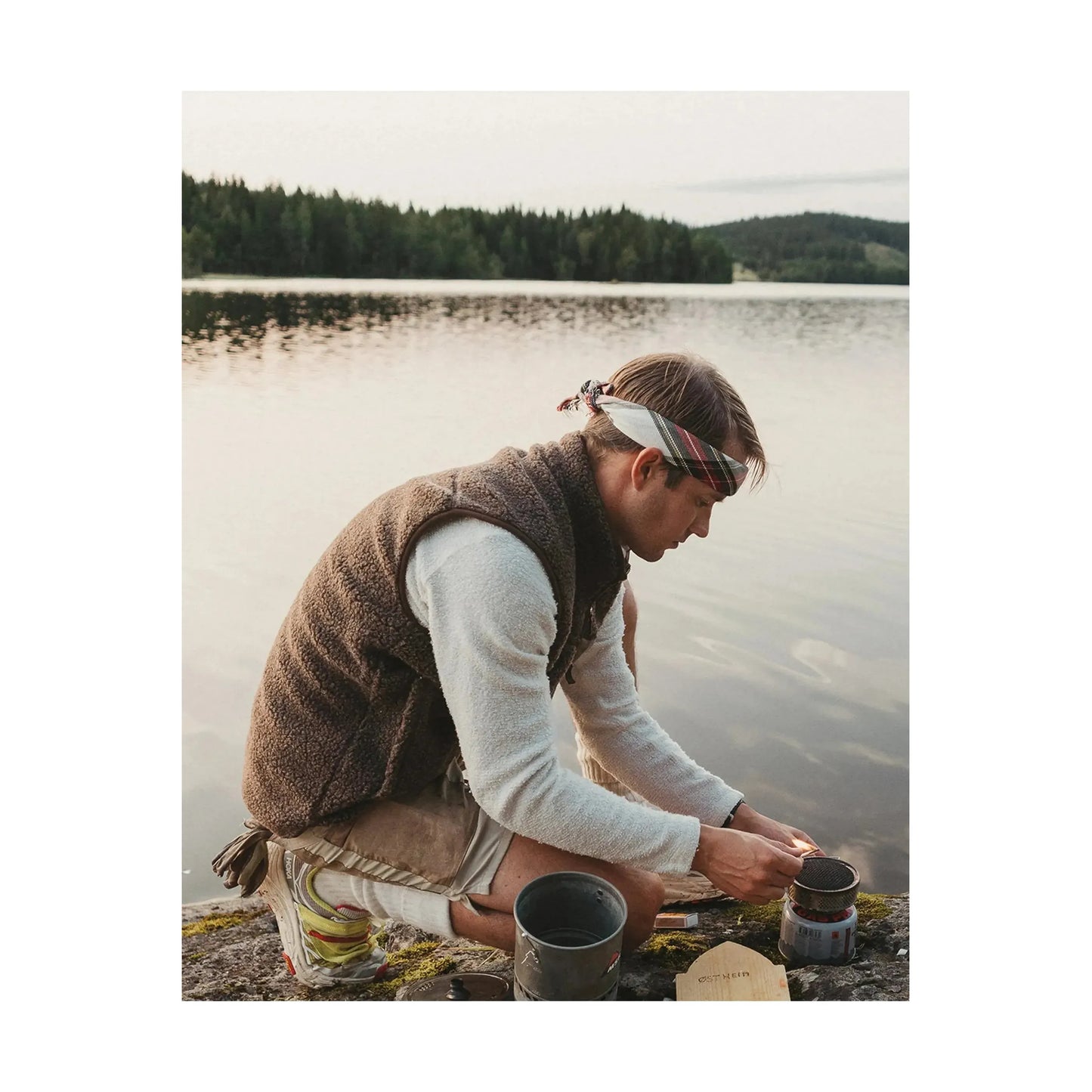 Men's Heroes Wool Fleece Vest - Cowboy - DUNE + SALT