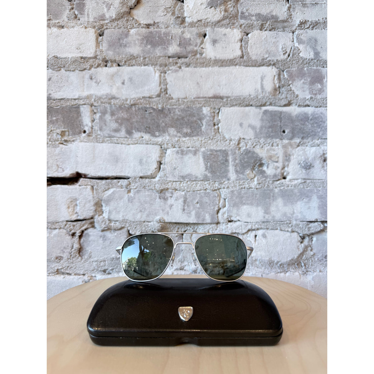 American Optical Original Pilot Aviator - Matte Silver Gray
