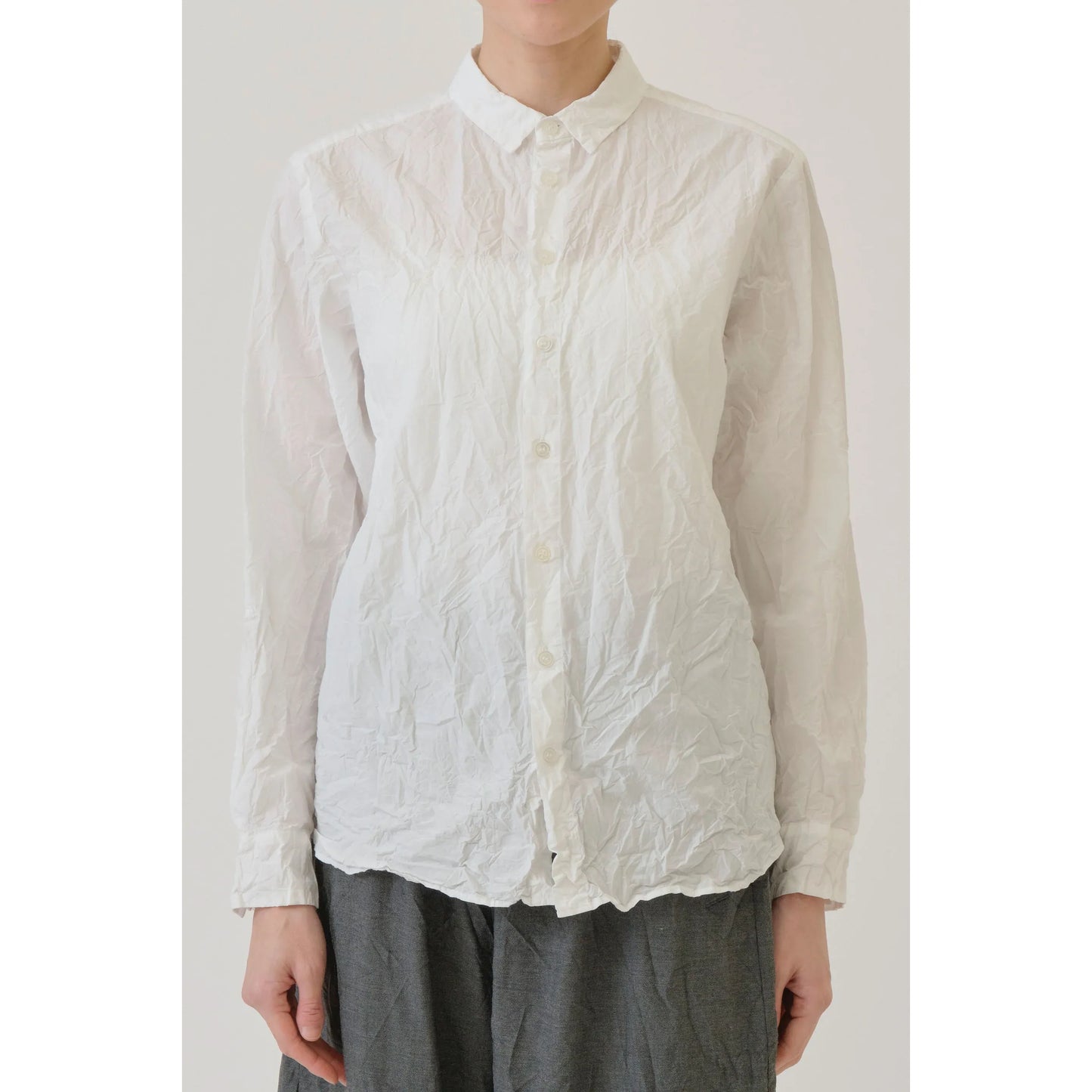 Cotton Typewriter Blouse - Charcoal - DUNE + SALT