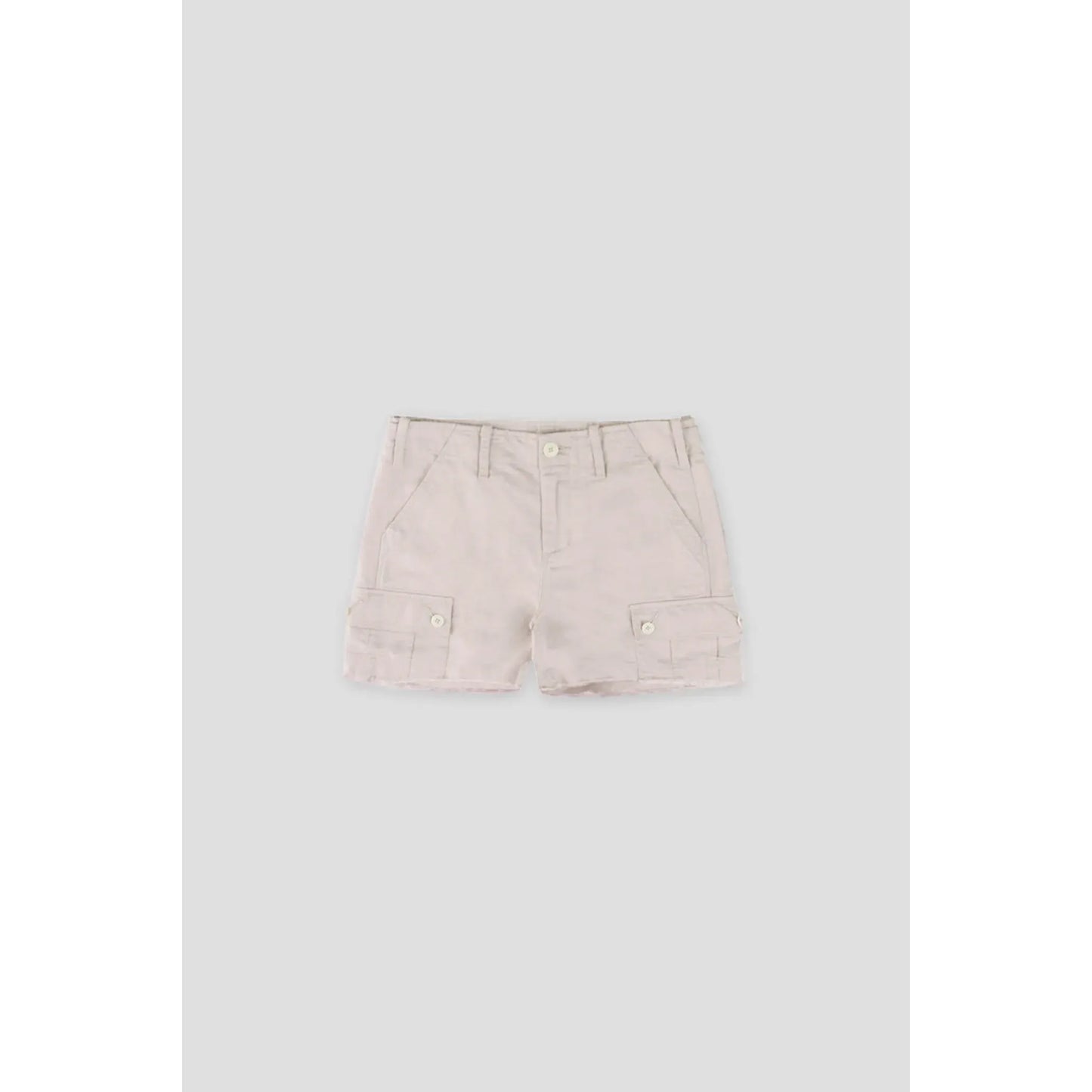 Women's pale pink drill shorts by G1 Women's, showcasing casual fit and stylish design perfect for warm weather.