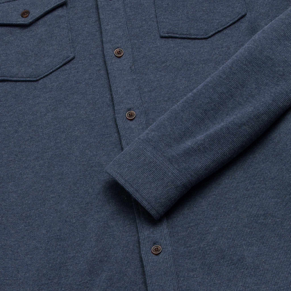 Surfside Supply Rex Rib Knit Shirt - Navy Heather Dark Slate Gray