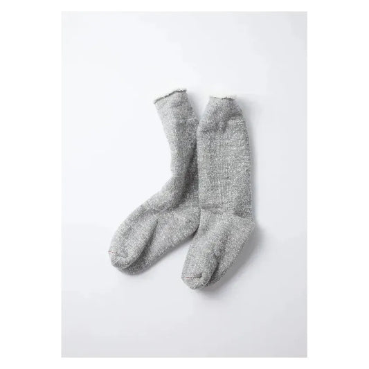 Double-Face Crew Socks - Medium Gray - DUNE + SALT