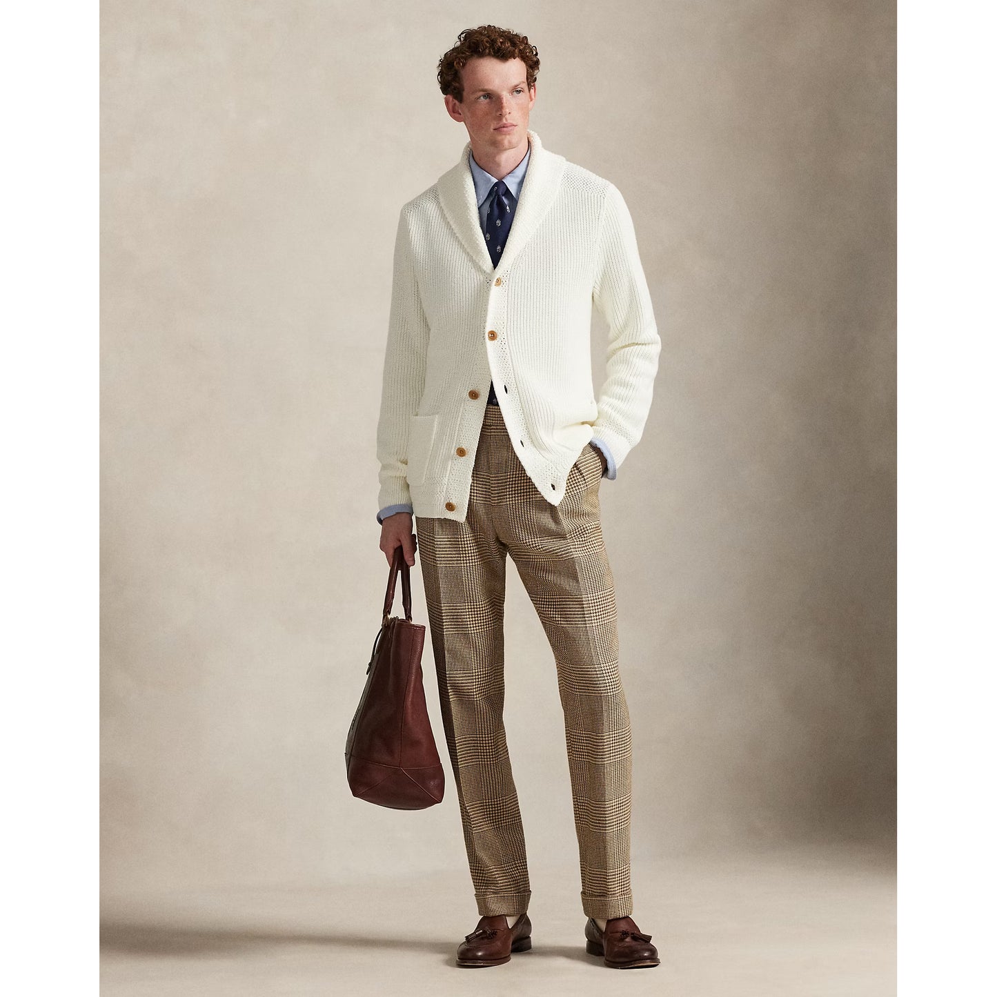 Cotton Shawl Collar Cardigan - Nevis - DUNE + SALT