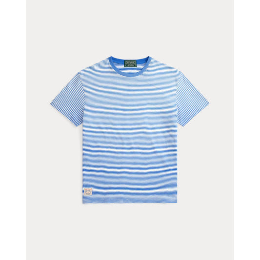 Classic Fit Striped Jersey T-Shirt - Dakota Blue Multi - DUNE + SALT