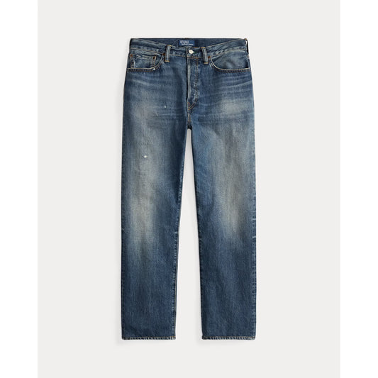 Heritage Straight Distressed Jean - Kensington Wash - DUNE + SALT