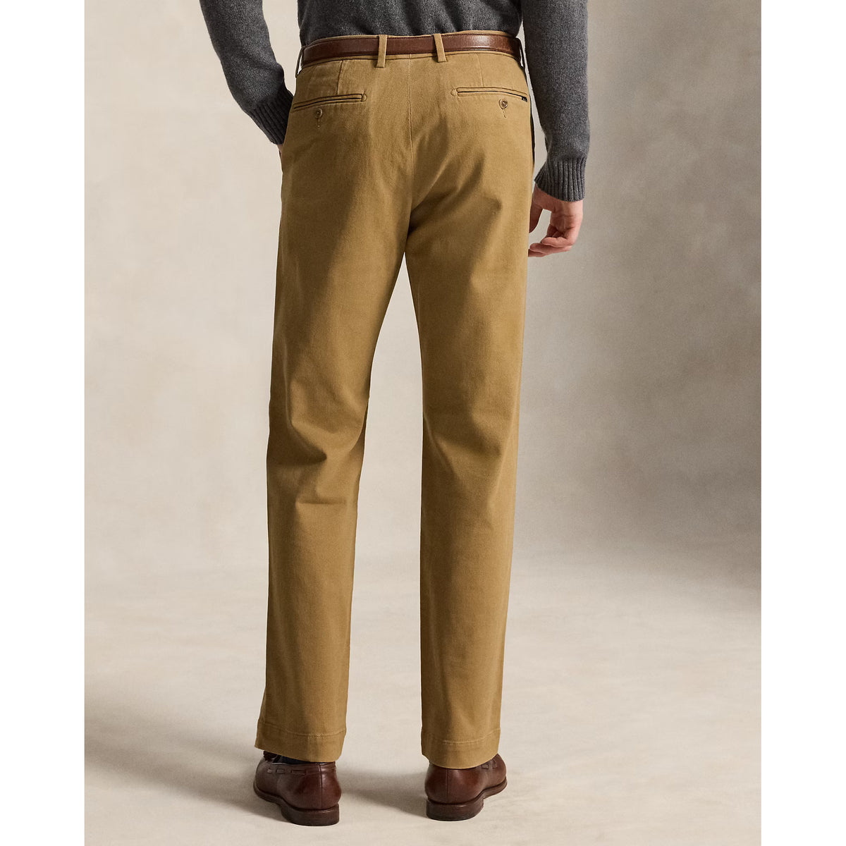 Ralph Lauren Winterized Twill Jarret Chino Classic Pant - Rustic Tan Gray